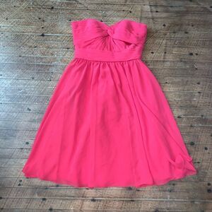 Mori Lee homecoming red layered strapless 6 prom dress